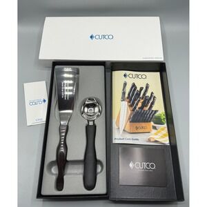 Cutco Ice Cream Scoop and Slice n Serve Set 1755 KV Stainless Steel *Engraved